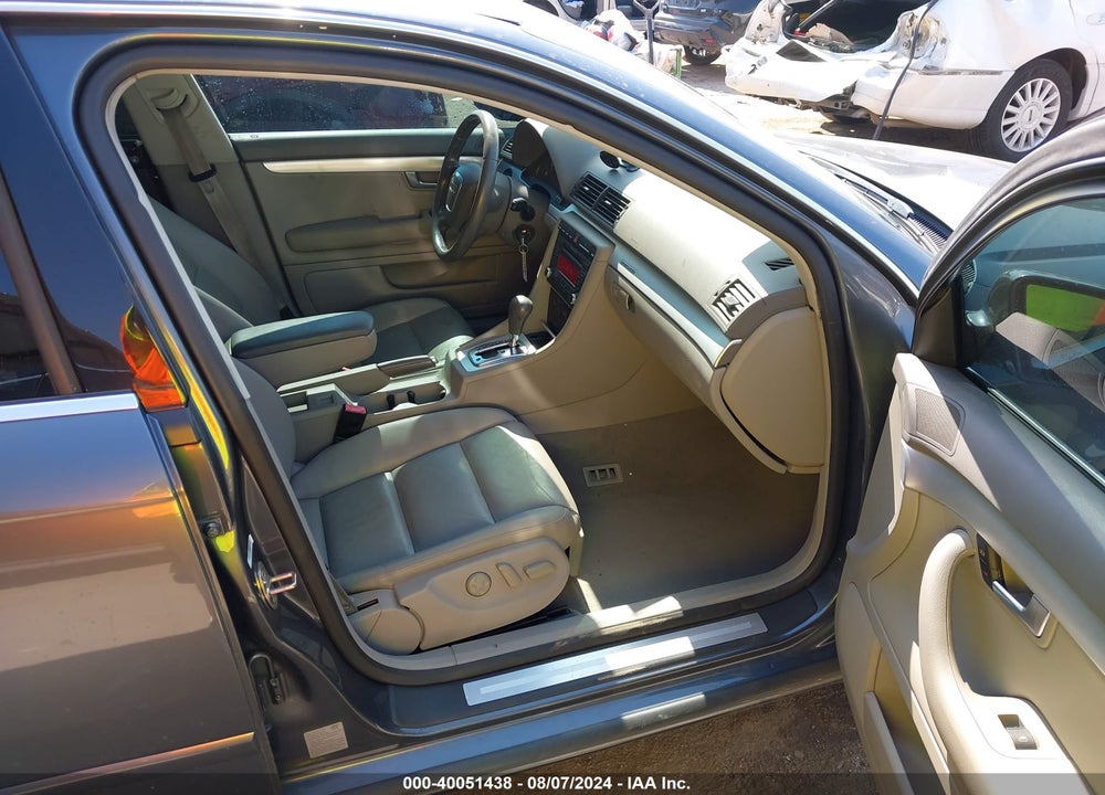 2007 AUDI A4 2.0T VIN: WAUDF78E67A047608