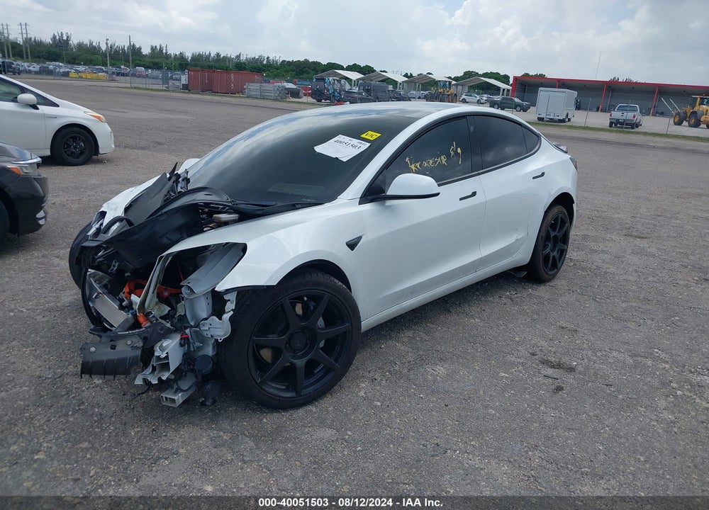 2021 TESLA MODEL 3 LONG RANGE DUAL MOTOR ALL-WHEEL DRIVE VIN: 5YJ3E1EB8MF872819