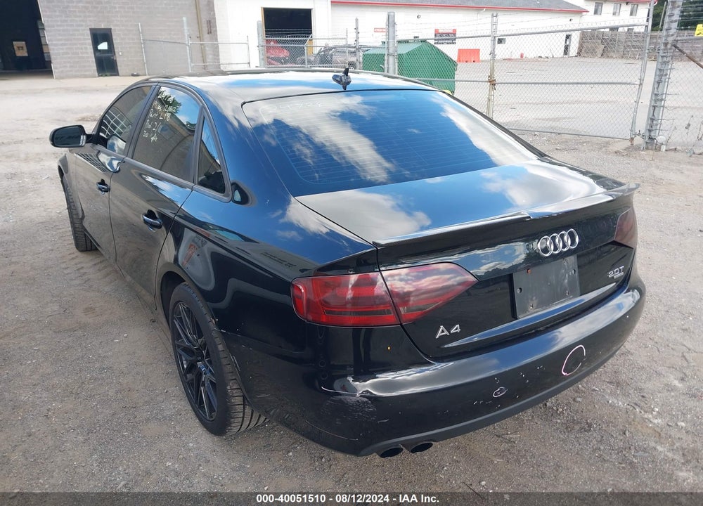 2011 AUDI A4 2.0T PREMIUM VIN: WAUBFAFL9BN042605