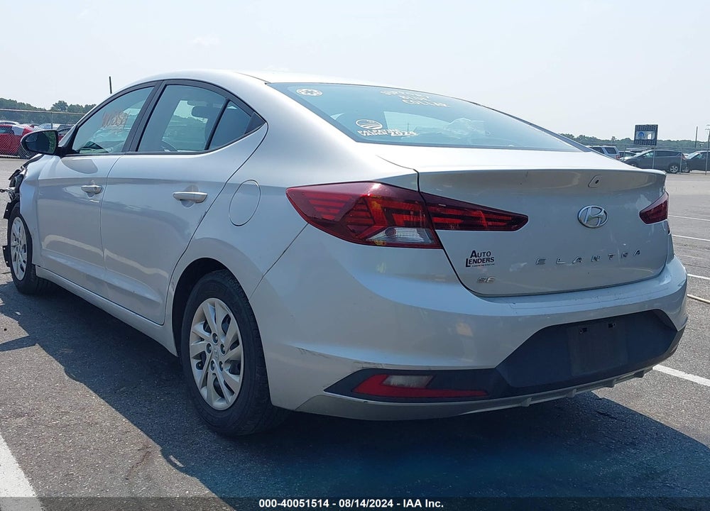 2019 HYUNDAI ELANTRA SE VIN: KMHD74LF8KU865570