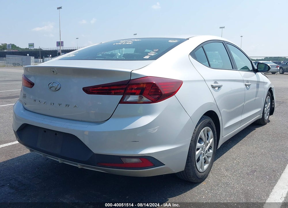 2019 HYUNDAI ELANTRA SE VIN: KMHD74LF8KU865570