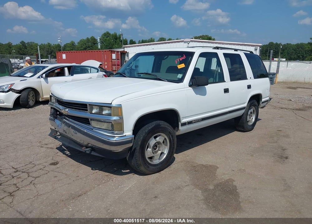 1996 CHEVROLET TAHOE K1500 VIN: 1GNEK13R9TJ406994