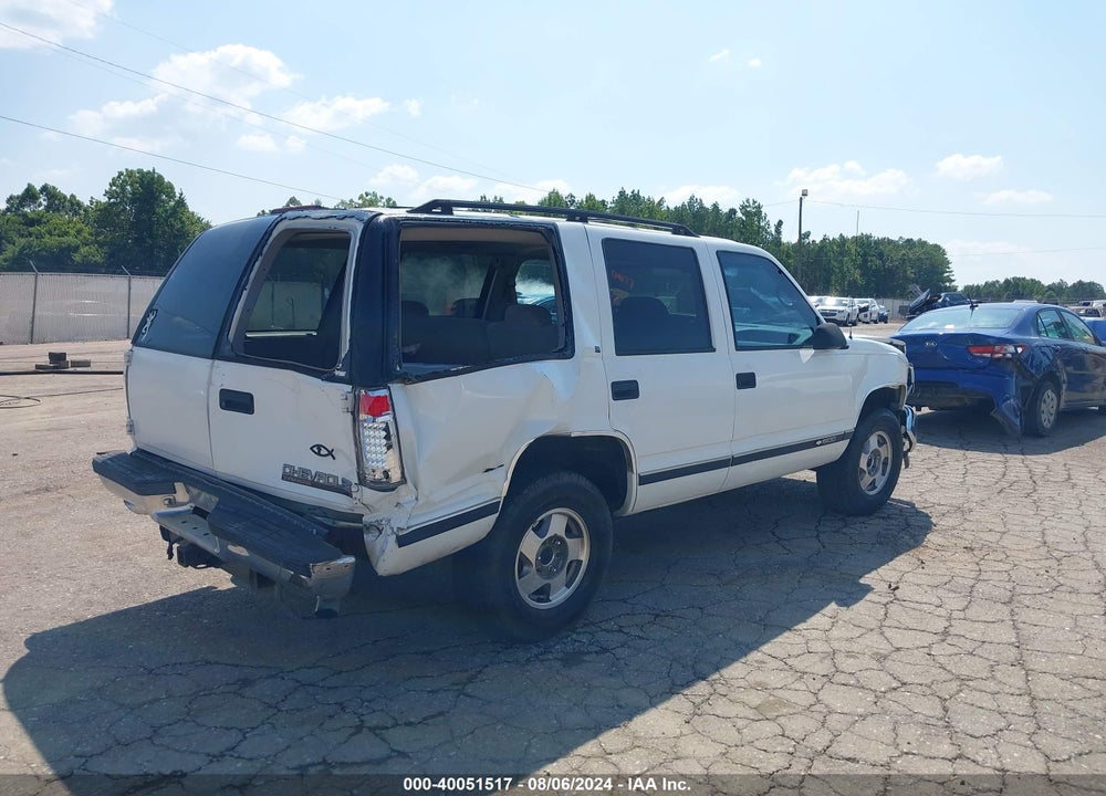 1996 CHEVROLET TAHOE K1500 VIN: 1GNEK13R9TJ406994