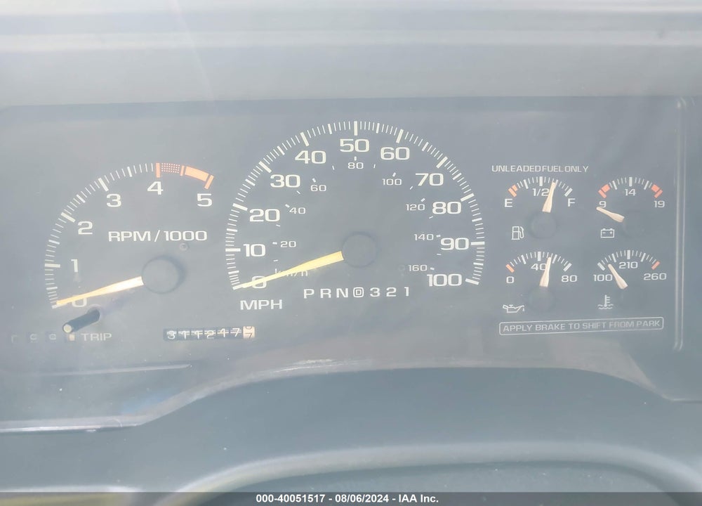 1996 CHEVROLET TAHOE K1500 VIN: 1GNEK13R9TJ406994