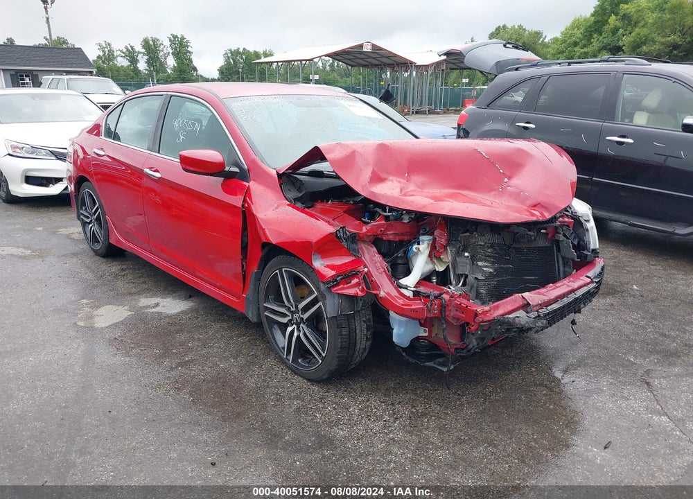 2017 HONDA ACCORD SPORT SE VIN: 1HGCR2F19HA115427