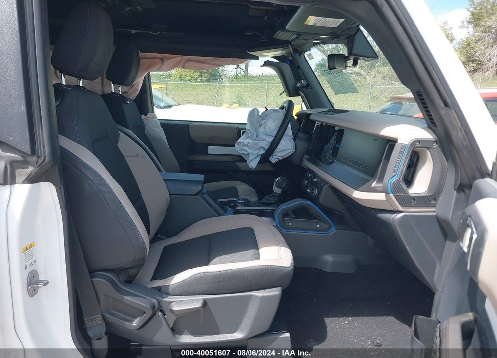 2022 FORD BRONCO BIG BEND/BLACK DIAMOND/OUTER BANKS/BADLANDS/WILDTRAK VIN: 1FMDE5CPXNLB75057