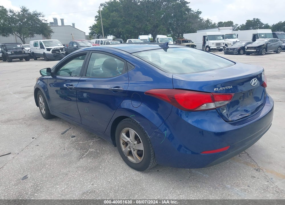 2015 HYUNDAI ELANTRA SE VIN: 5NPDH4AE9FH584924