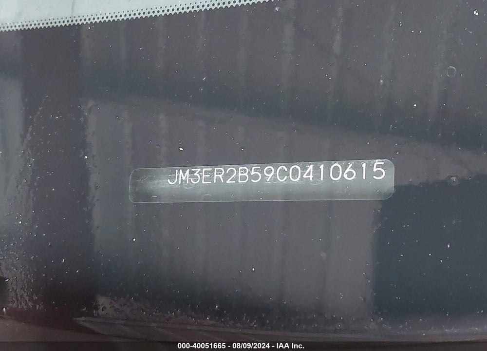 2012 MAZDA CX-7 I SPORT VIN: JM3ER2B59C0410615