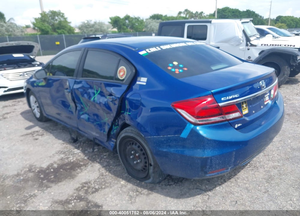 2014 HONDA CIVIC LX VIN: 19XFB2F59EE059677