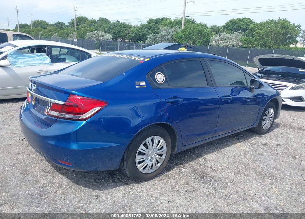 2014 HONDA CIVIC LX VIN: 19XFB2F59EE059677