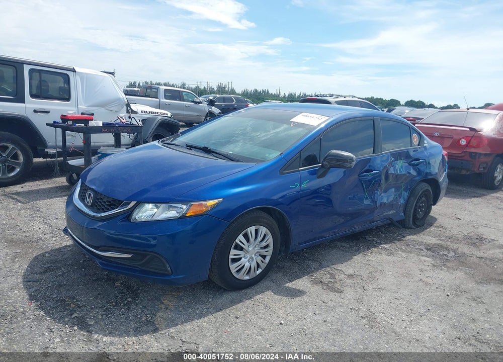 2014 HONDA CIVIC LX VIN: 19XFB2F59EE059677