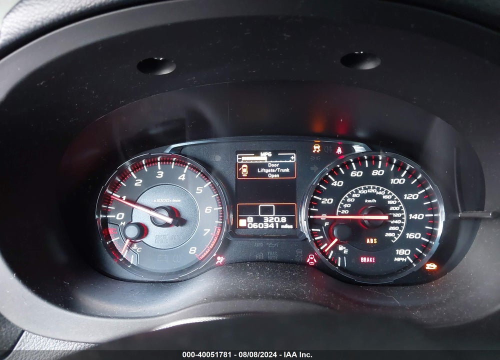 2019 SUBARU WRX PREMIUM VIN: JF1VA1C6XK9804013