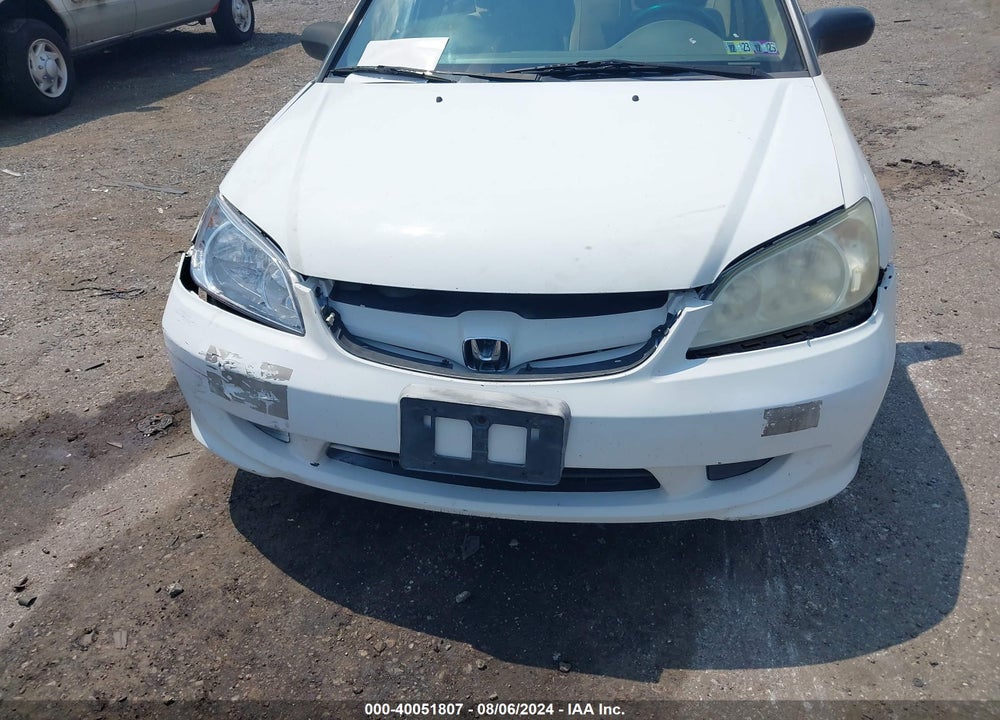 2005 HONDA CIVIC LX VIN: 2HGES16535H520576