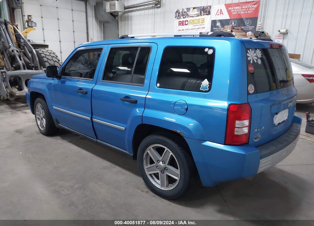 2008 JEEP PATRIOT LIMITED VIN: 1J8FF48WX8D657880