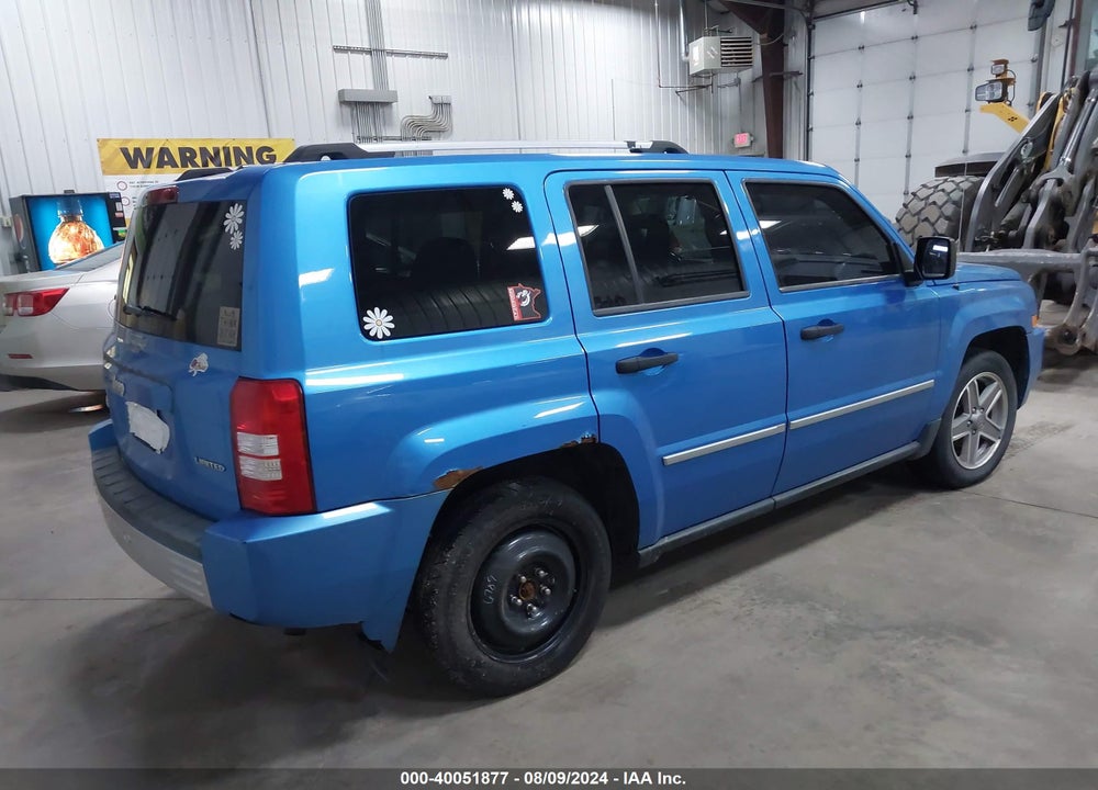 2008 JEEP PATRIOT LIMITED VIN: 1J8FF48WX8D657880