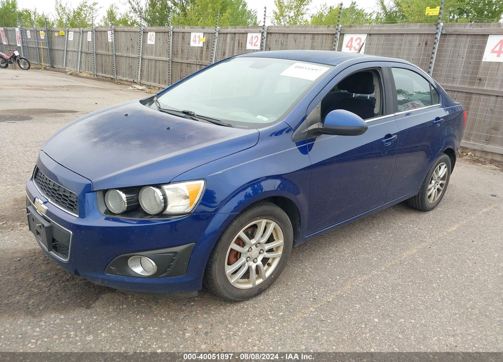 2012 CHEVROLET SONIC 2LT VIN: 1G1JC5SH0C4221535
