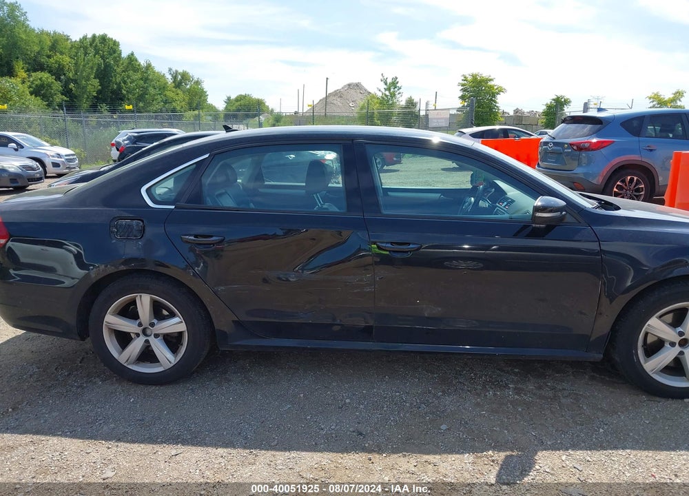 2013 VOLKSWAGEN PASSAT 2.5L SE VIN: 1VWBH7A31DC012727