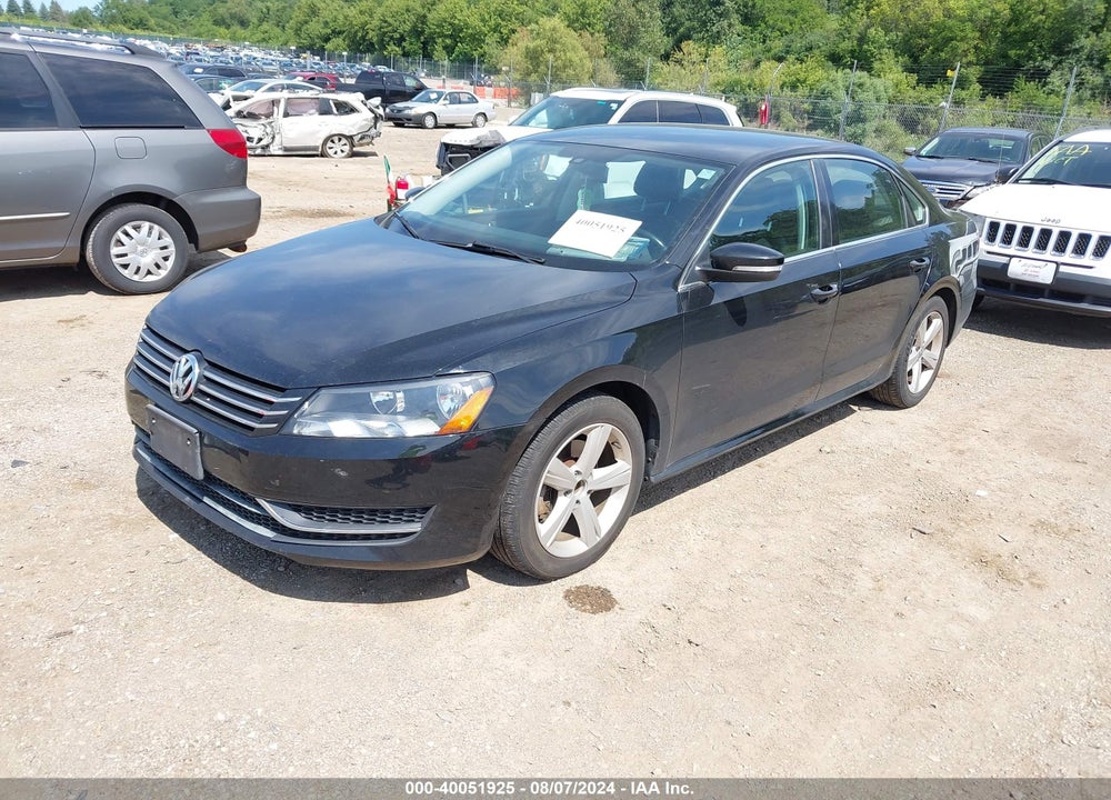 2013 VOLKSWAGEN PASSAT 2.5L SE VIN: 1VWBH7A31DC012727