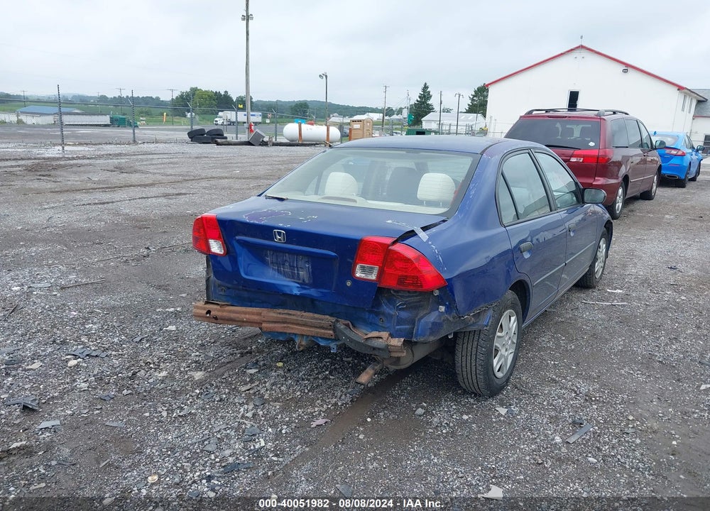 2005 HONDA CIVIC VP VIN: 2HGES16335H604721