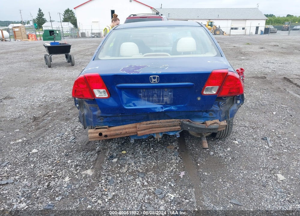 2005 HONDA CIVIC VP VIN: 2HGES16335H604721