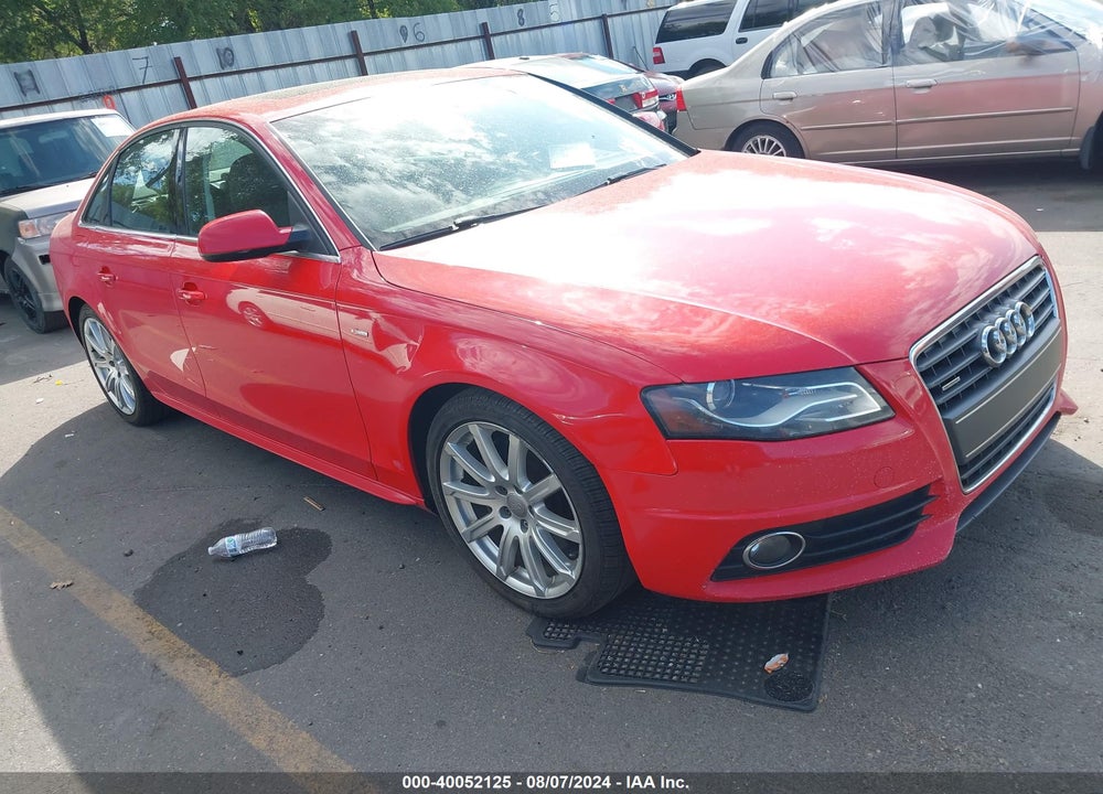 2012 AUDI A4 2.0T PREMIUM VIN: WAUFFBFL5CA117428