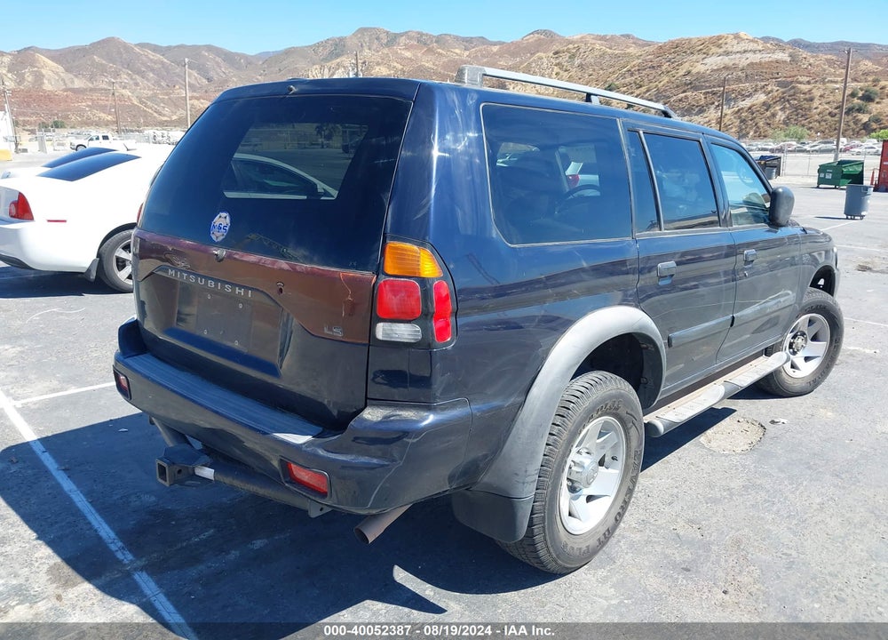 2002 MITSUBISHI MONTERO SPORT ES/LS VIN: JA4LS21H32J027739