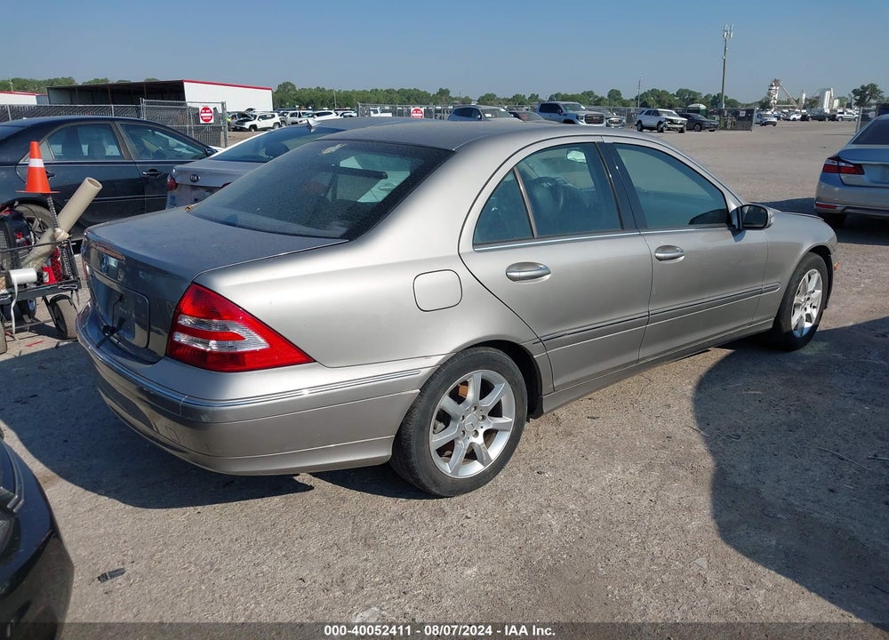 2007 MERCEDES-BENZ C 280 LUXURY VIN: WDBRF54H37A936782