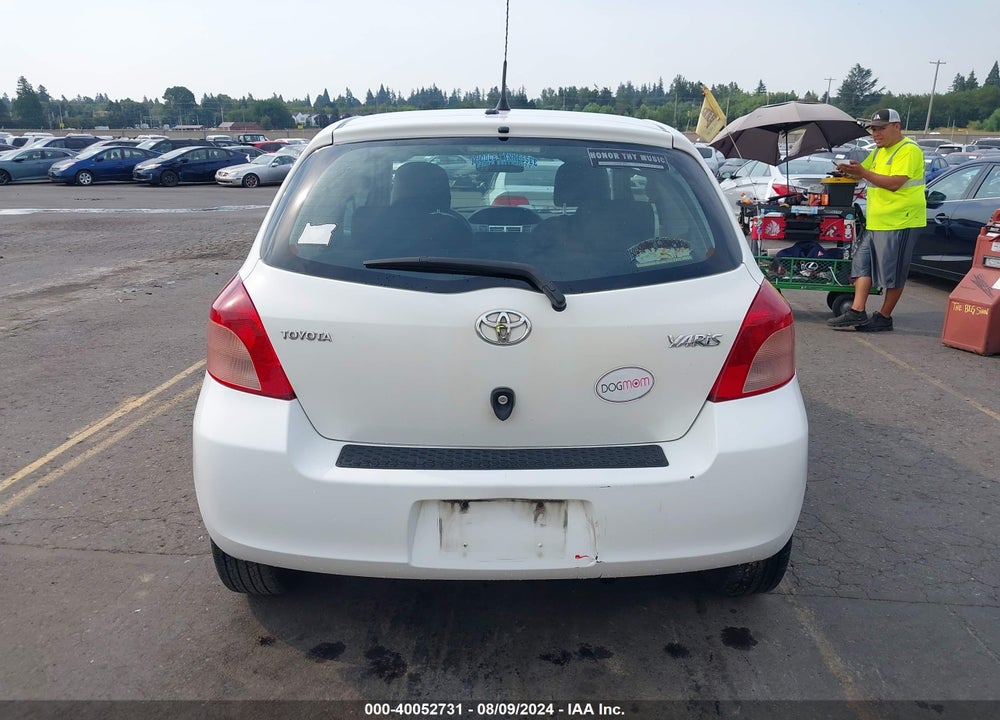 2007 TOYOTA YARIS VIN: JTDJT903775082722
