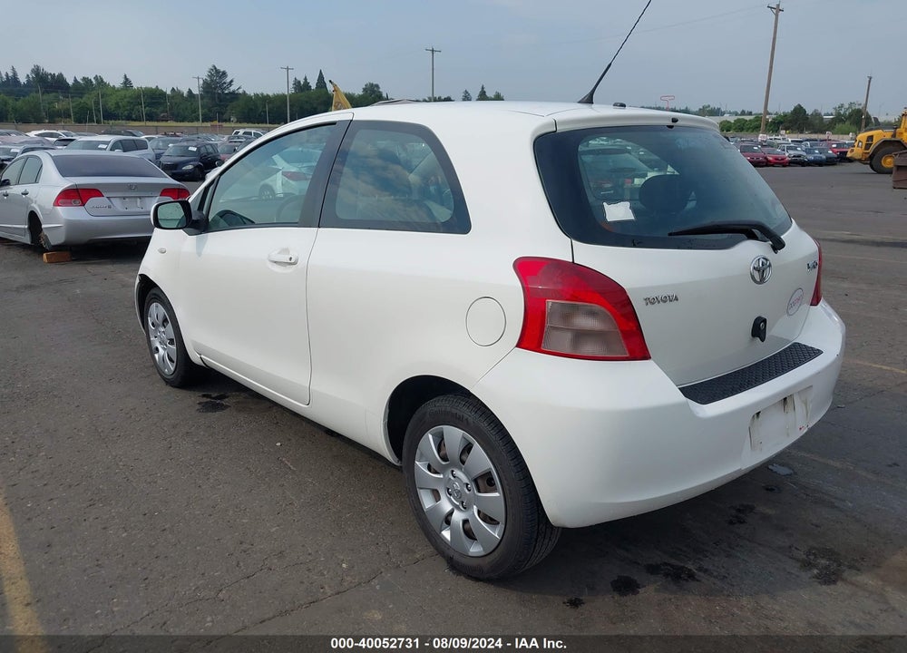 2007 TOYOTA YARIS VIN: JTDJT903775082722