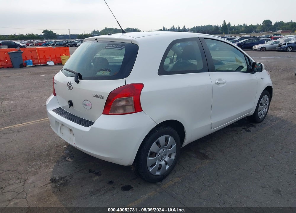 2007 TOYOTA YARIS VIN: JTDJT903775082722