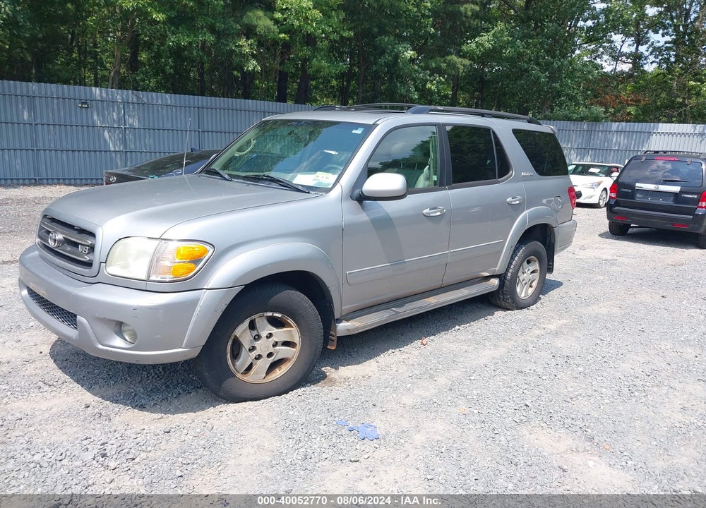 2001 TOYOTA SEQUOIA LIMITED VIN: 5TDBT48A91S052004