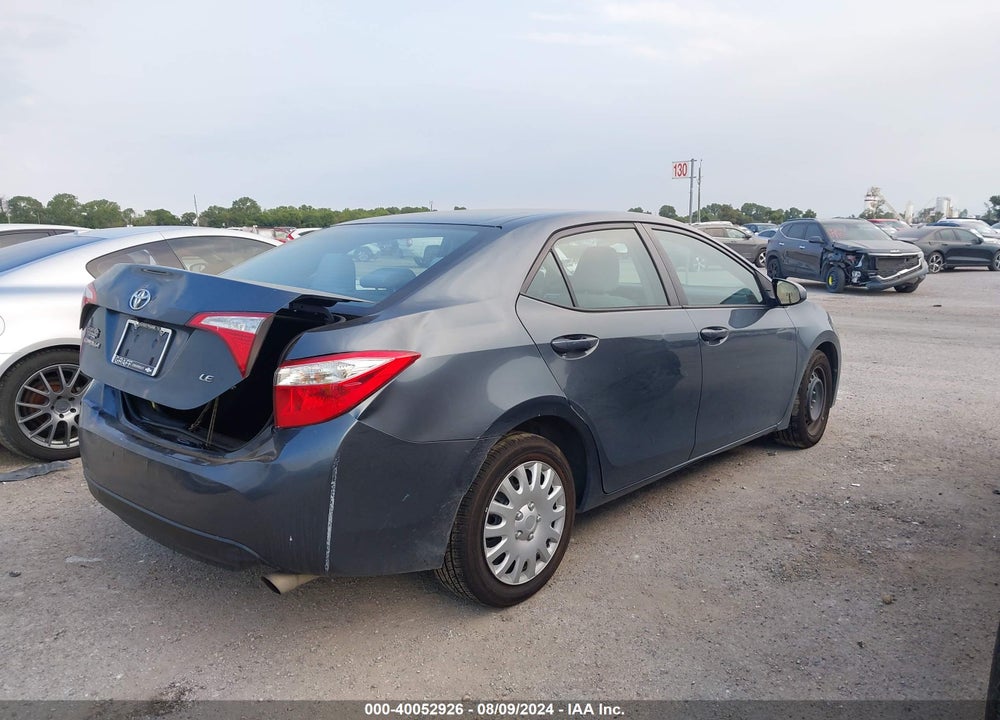 2015 TOYOTA COROLLA LE VIN: 2T1BURHE1FC475026