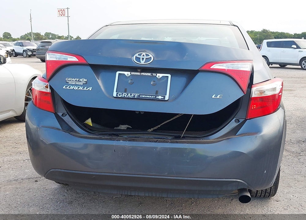 2015 TOYOTA COROLLA LE VIN: 2T1BURHE1FC475026