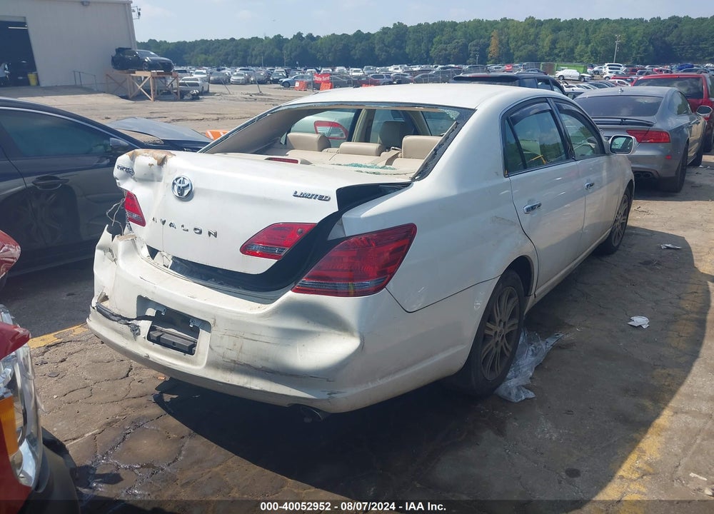 2008 TOYOTA AVALON LIMITED VIN: 4T1BK36B98U319409