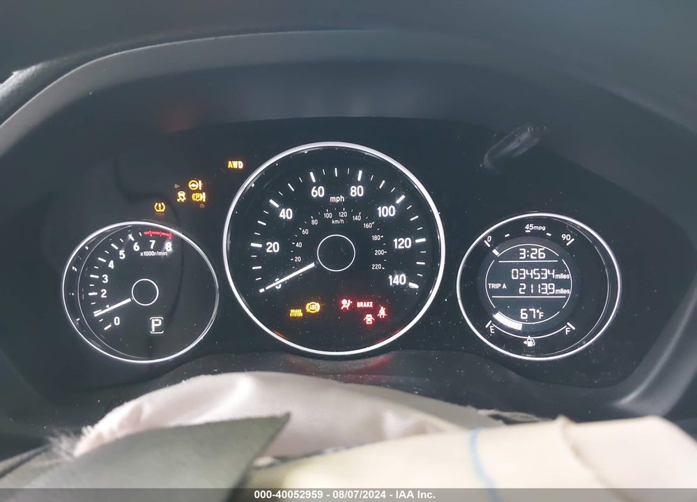 2022 HONDA HR-V AWD LX VIN: 3CZRU6H33NM724695