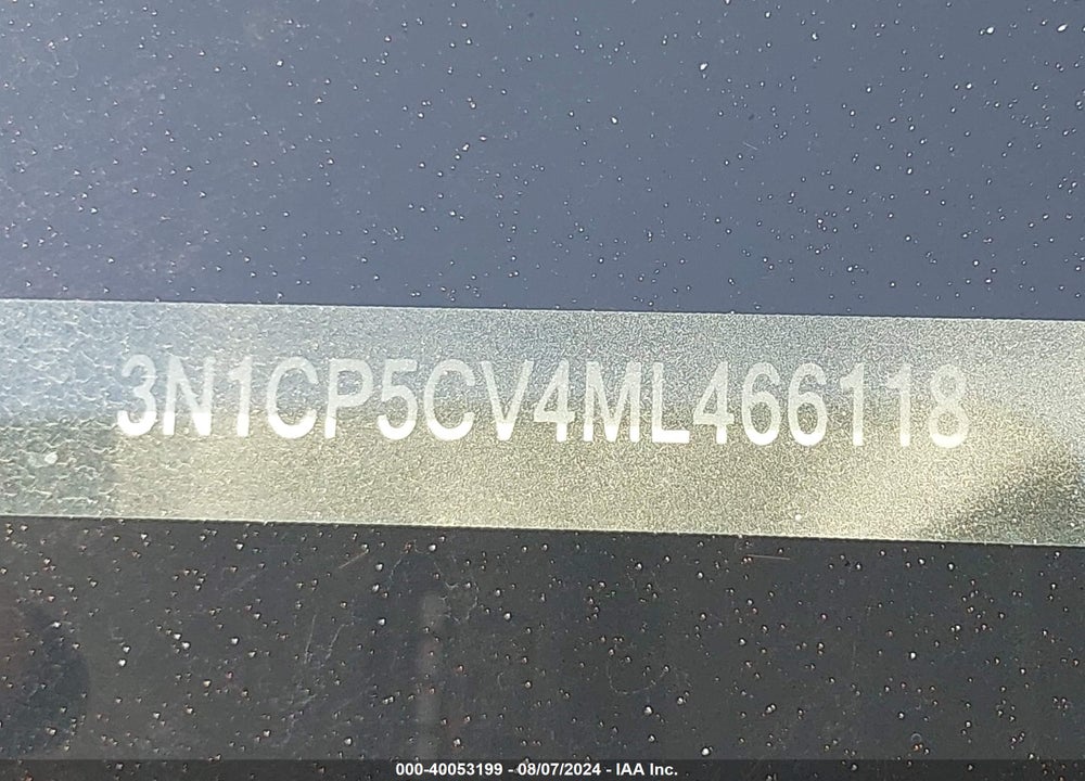 2021 NISSAN KICKS SV XTRONIC CVT VIN: 3N1CP5CV4ML466118
