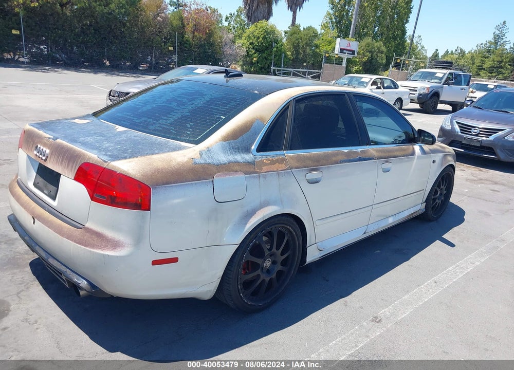 2006 AUDI A4 2.0T QUATTRO VIN: WAUDF78E56A121177