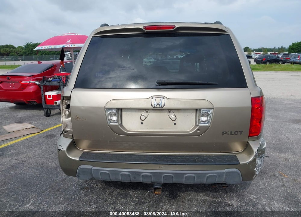 2005 HONDA PILOT EX VIN: 2HKYF18435H503790