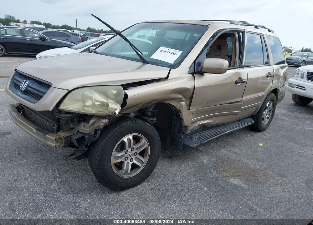 2005 HONDA PILOT EX VIN: 2HKYF18435H503790