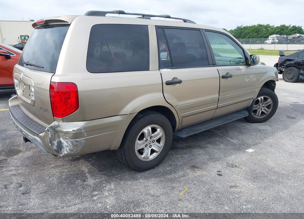 2005 HONDA PILOT EX VIN: 2HKYF18435H503790