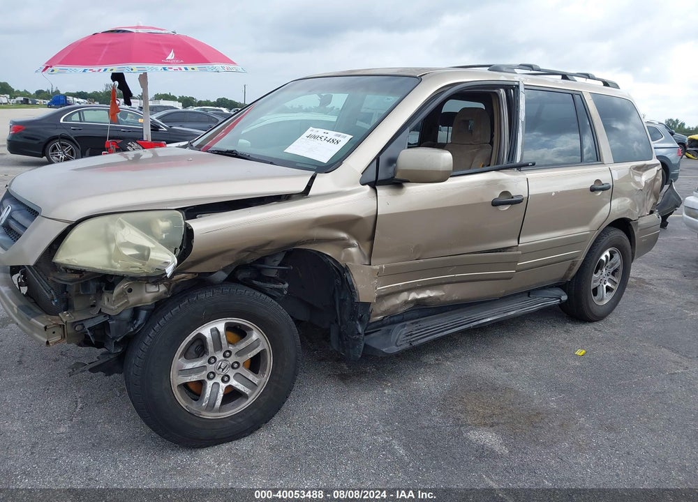 2005 HONDA PILOT EX VIN: 2HKYF18435H503790