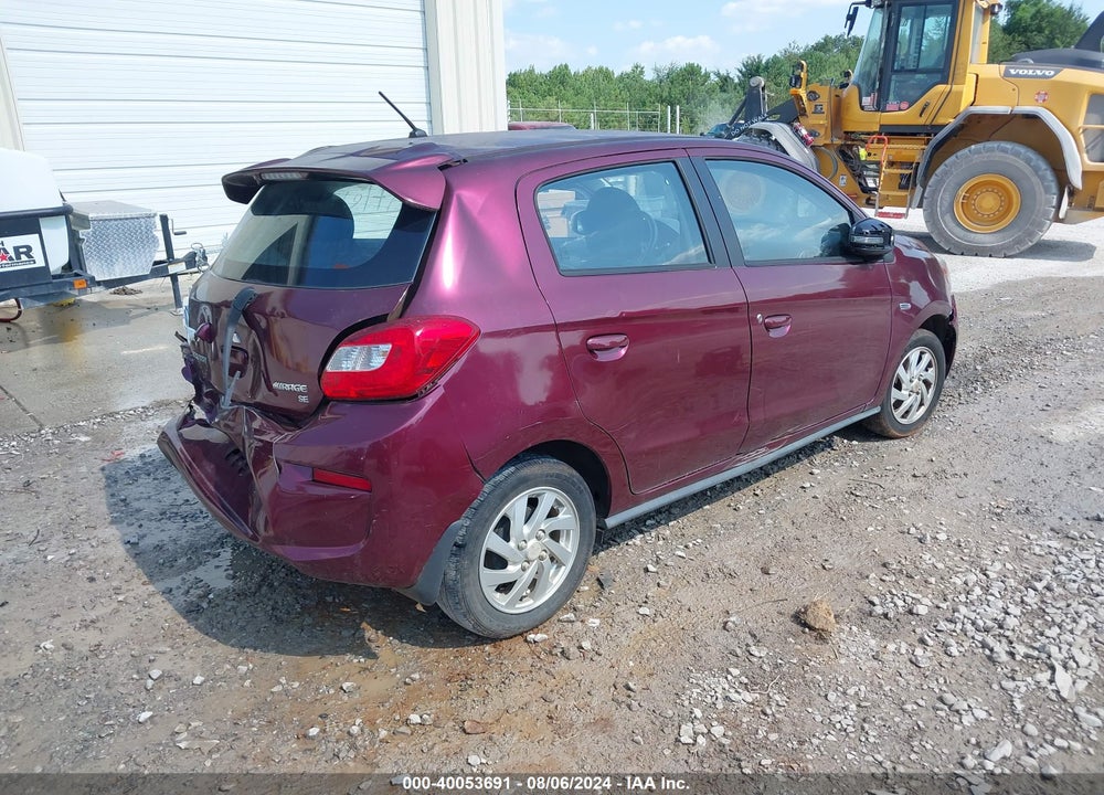 2017 MITSUBISHI MIRAGE SE VIN: ML32A4HJ9HH009600