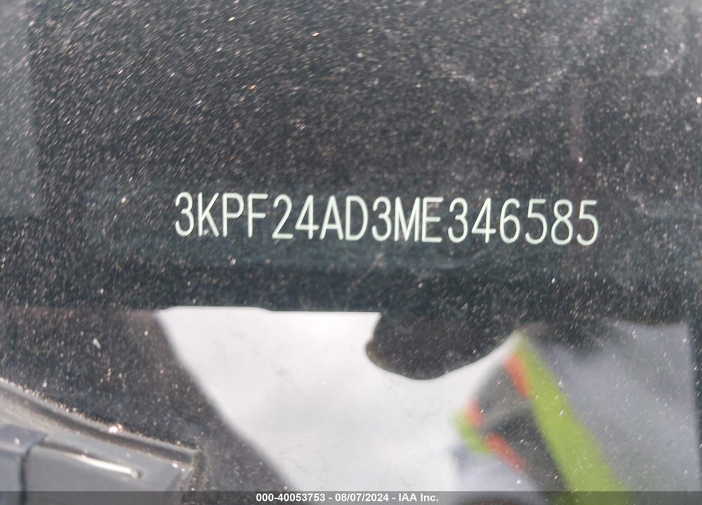 2021 KIA FORTE LXS VIN: 3KPF24AD3ME346585