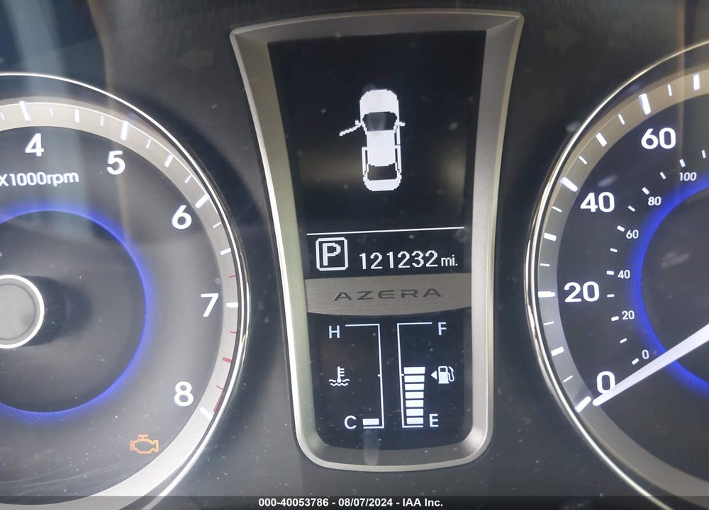 2013 HYUNDAI AZERA VIN: KMHFH4JG6DA300322