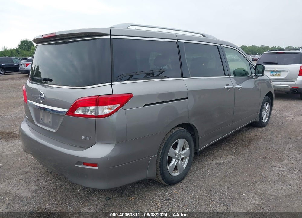 2012 NISSAN QUEST SV VIN: JN8AE2KP4C9047452