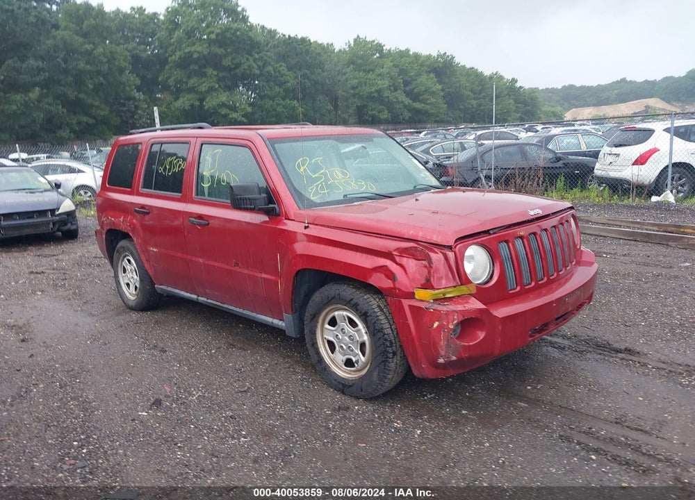 2007 JEEP PATRIOT SPORT VIN: 1J8FF28W67D396931