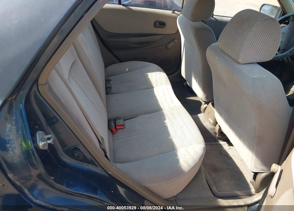 1999 MAZDA PROTEGE VIN: JM1BJ2222X0117850