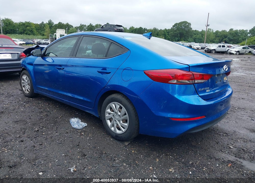 2017 HYUNDAI ELANTRA SE VIN: 5NPD74LF7HH183836