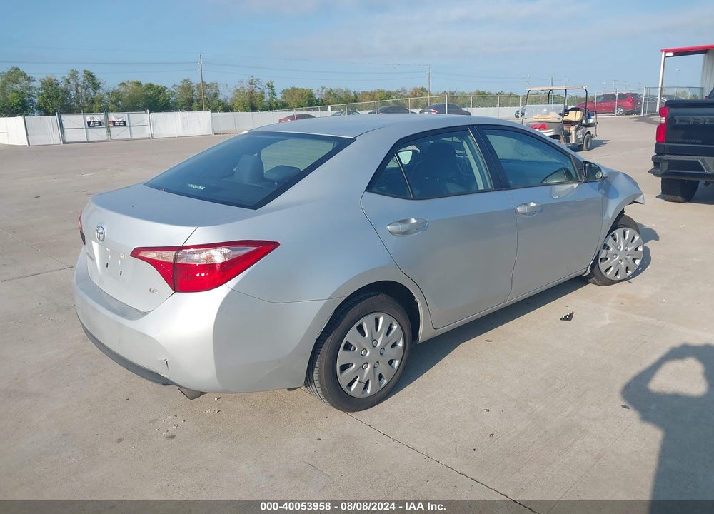 2017 TOYOTA COROLLA LE VIN: 5YFBURHE8HP582500