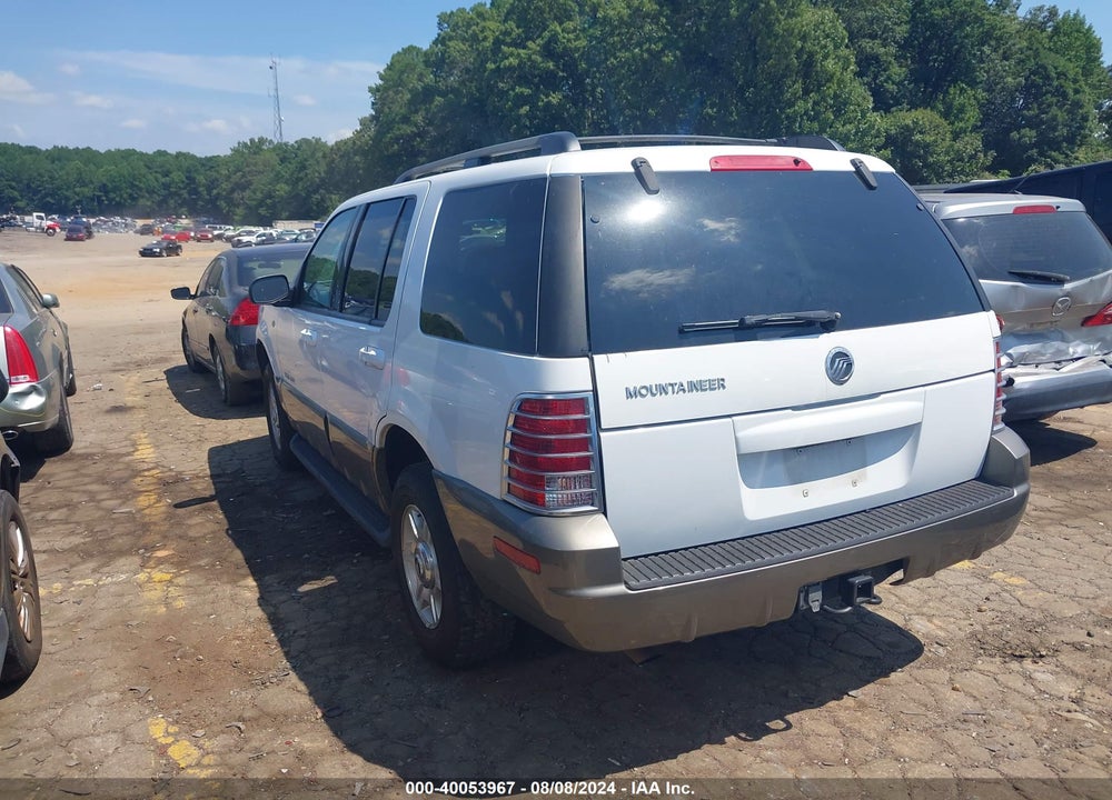2002 MERCURY MOUNTAINEER VIN: 4M2ZU66E52UJ25616